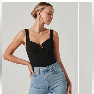 NWT ASTR The Label Aria Bustier Bodysuit XS